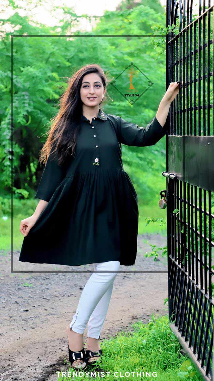 Trendymist Style-34 Stretchable Long Tunic Tops Set Trendymist Style-34 Stretchable Long Tunic Tops Set
